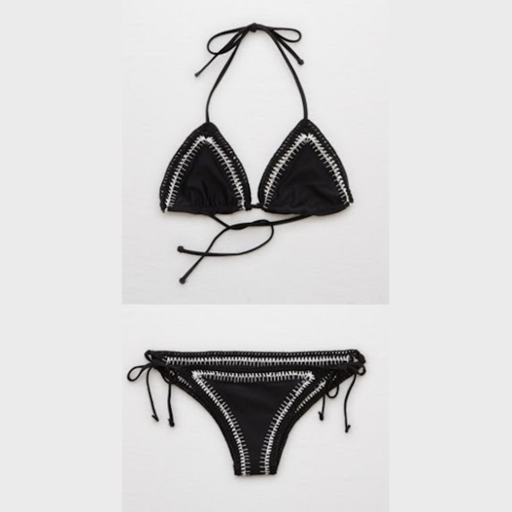 NWOT Crochet Bikini (Top & Bottom)